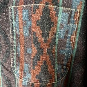 Vintage Woolrich USA made southwestern print flannel